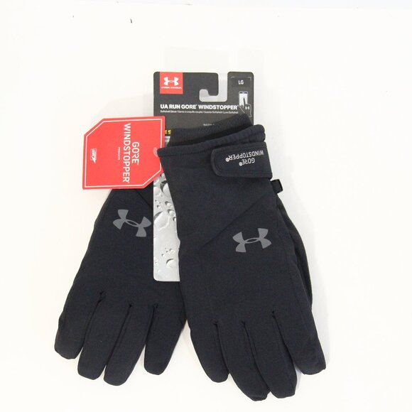 Under Armour Winter Gloves New Women Large Run Gore Windstopper - Picture 4 of 8